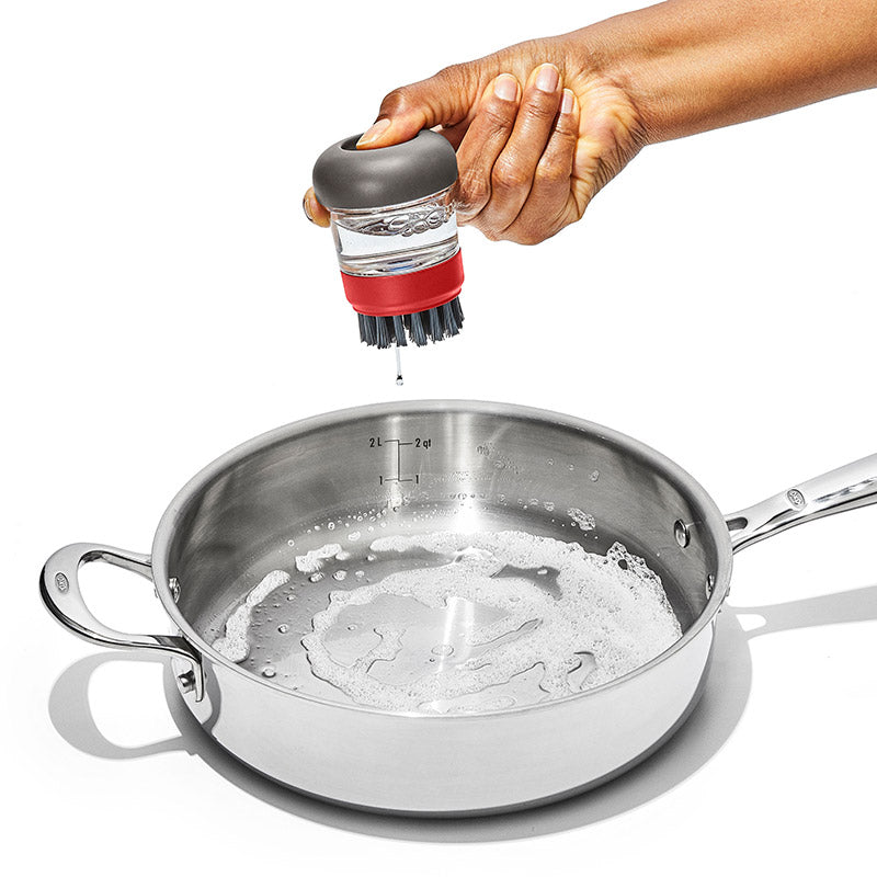 OXO Outdoor オクソーアウトドア ワンプッシュ クリーニングブラシ(ケース付)