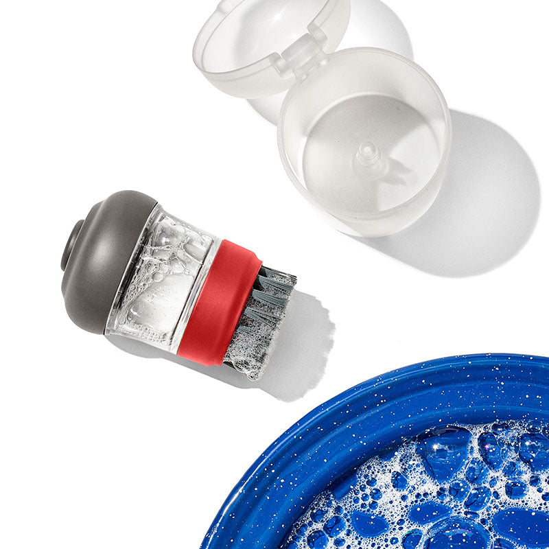 OXO Outdoor オクソーアウトドア ワンプッシュ クリーニングブラシ(ケース付)