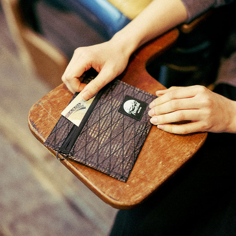 Flowfold Recycled Sailcloth Voyager - Zipper Pouch - Small フローフォールド リサイクルセイルクロス　ボイジャーポーチ スモール