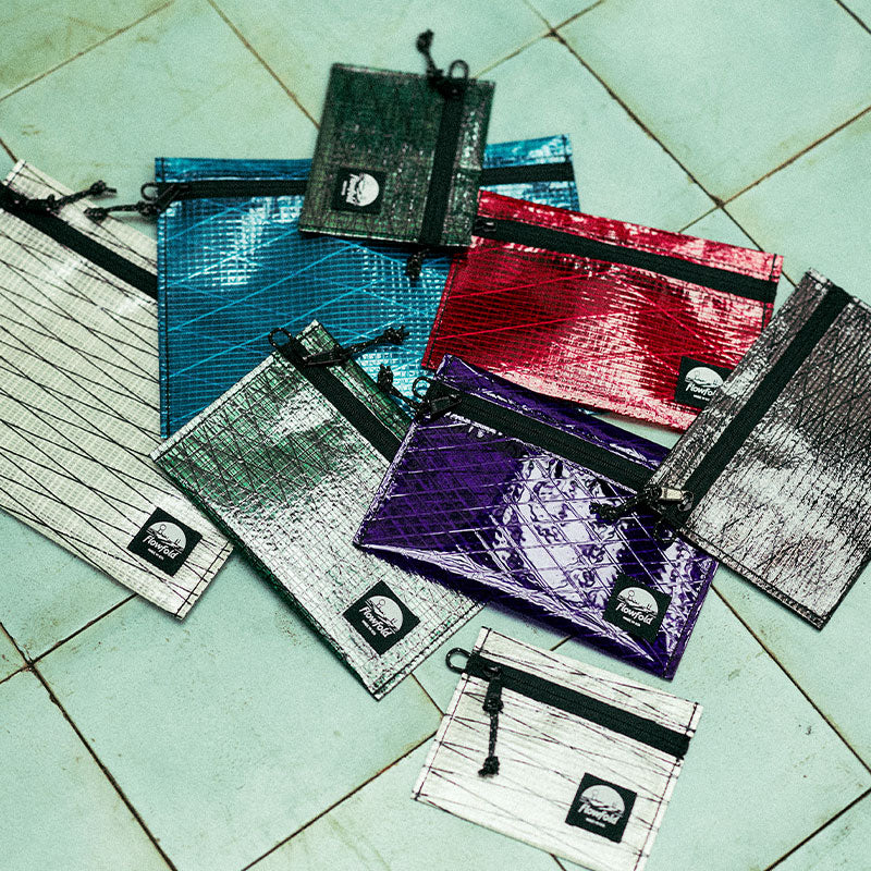 Flowfold Recycled Sailcloth Voyager - Zipper Pouch - Medium フローフォールド リサイクルセイルクロス　ボイジャーポーチ ミディアム