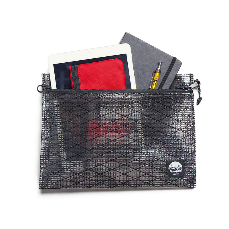 Flowfold Recycled Sailcloth Voyager - Zipper Pouch - Large フローフォールド リサイクルセイルクロス　ボイジャーポーチ ラージ