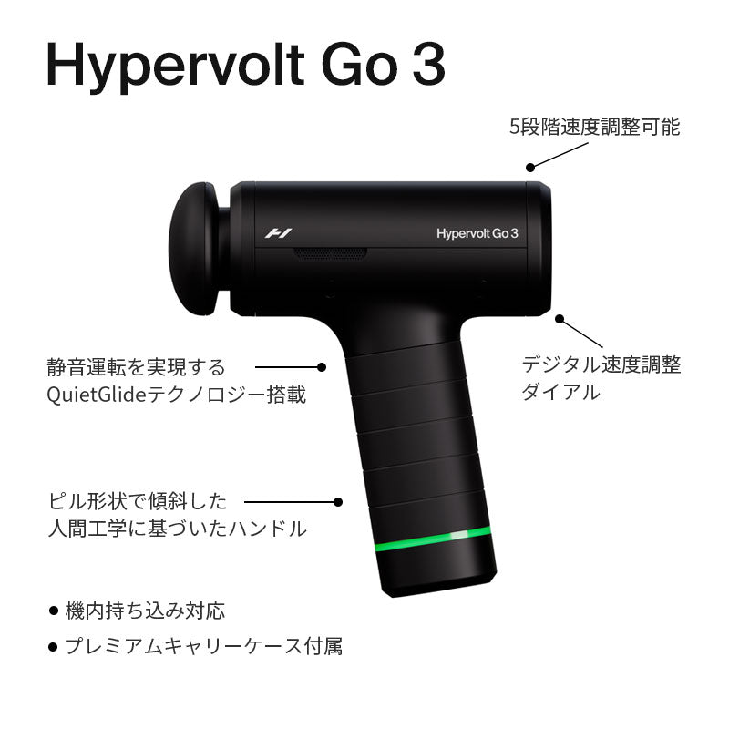 Hyperice Hypervolt Go 3 ハイパーアイス ハイパーボルトゴー 3 – ALCO
