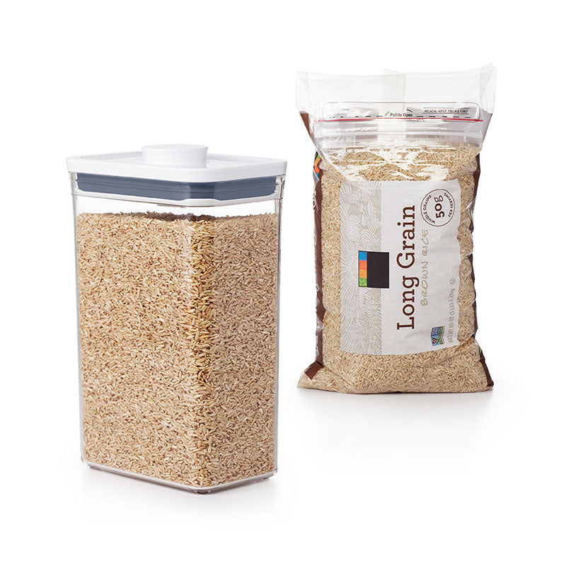 OXO Good Grips オクソーグッドグリップス ポップコンテナ レクタングル（ミディアム）