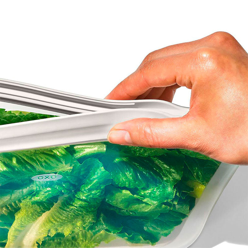 OXO Good Grips オクソーグッドグリップス シリコンスタンドバッグS - オートミール