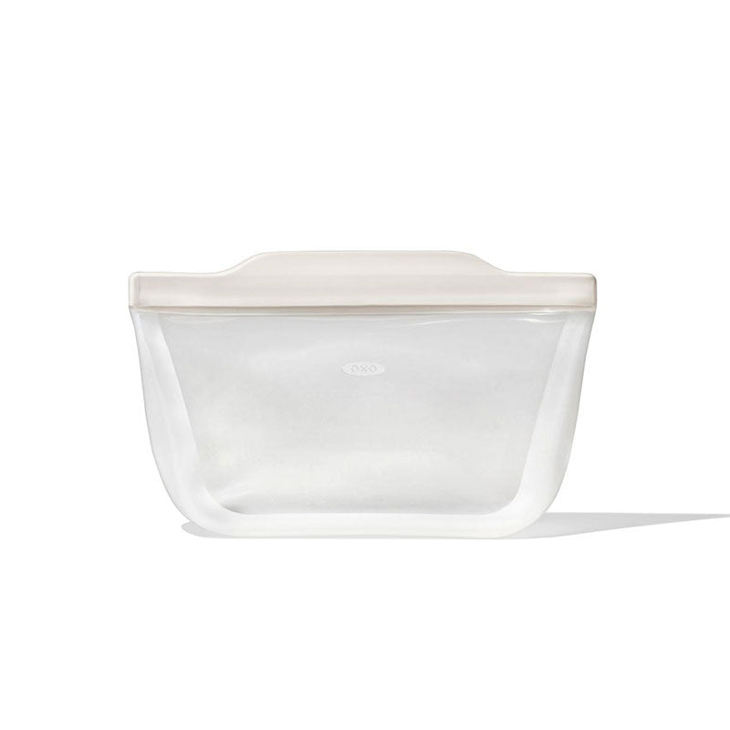 OXO Good Grips オクソーグッドグリップス シリコンスタンドバッグM - オートミール