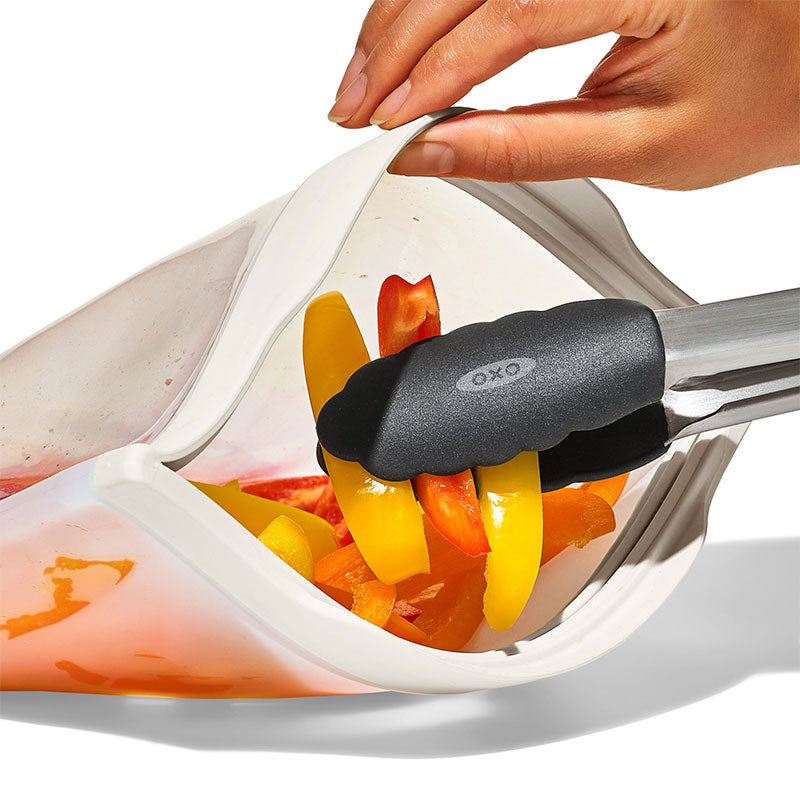 OXO Good Grips オクソーグッドグリップス シリコンスタンドバッグM - オートミール