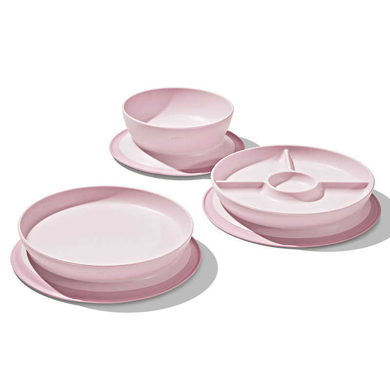 OXO Tot オクソートット くっつく ランチプレート - ブロッサム