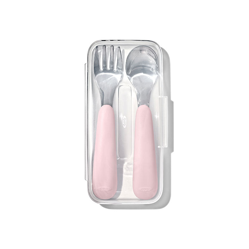 OXO Tot オクソートット ケース付 フォーク&スプーンセット - ブロッサム