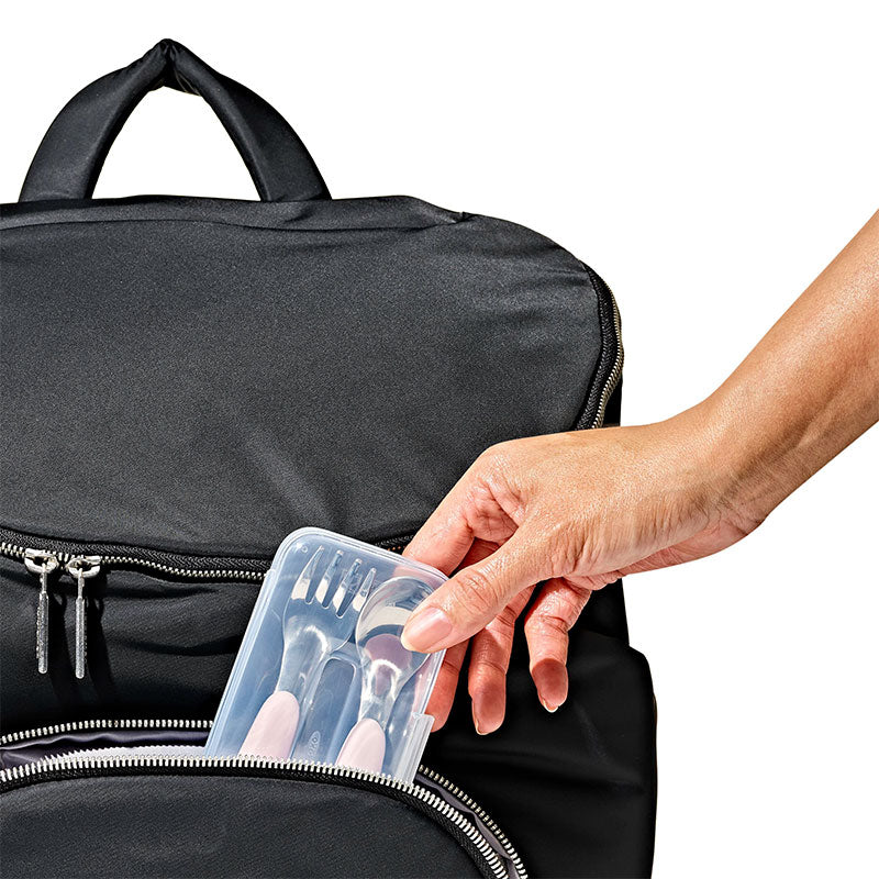 OXO Tot オクソートット ケース付 フォーク&スプーンセット - ブロッサム