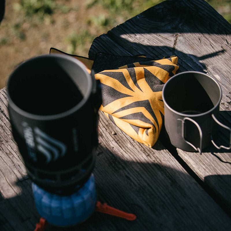 PEAK TO PEAK MUSTARD BANDANA TOWEL