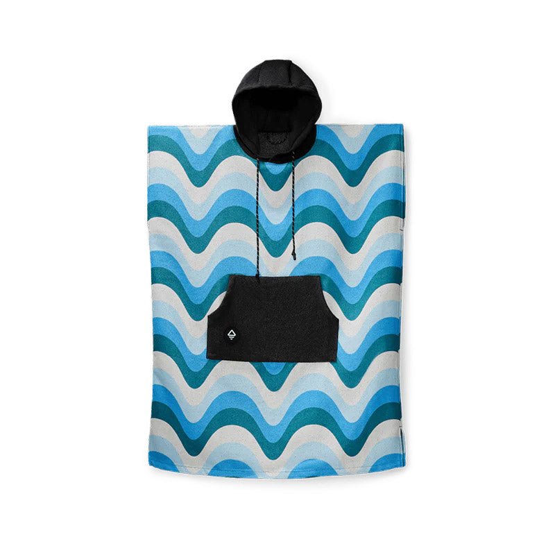 WAVE BLUE CHANGING PONCHO