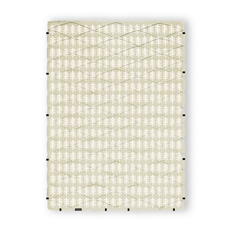 FRESH PINES SANDY BEIGE PUFFER BLANKET