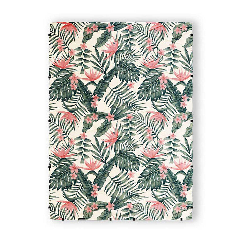 PALMS PINK PUFFER BLANKET