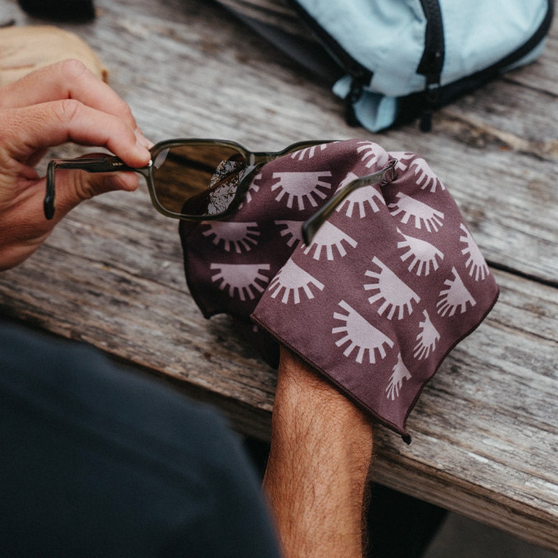 SUNSHINE BURGUNDY TINY TOWEL