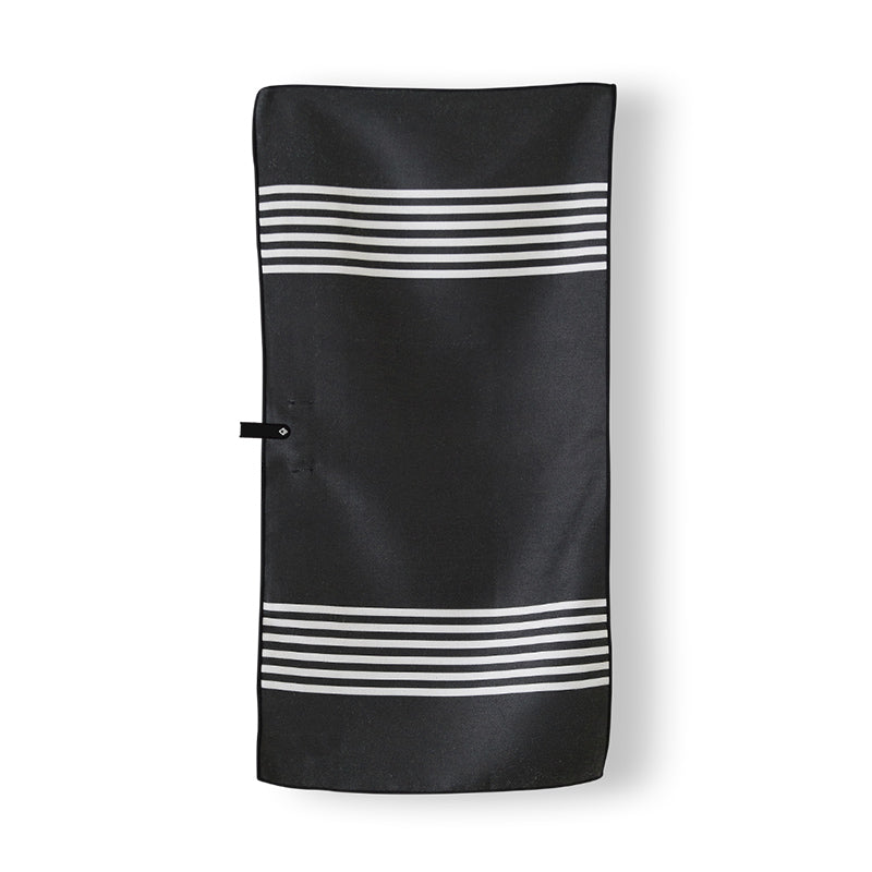 POOLSIDE BLACK FITNESS TOWEL