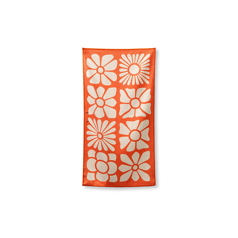 NOMADIX BIG FLOWERS EX ORANGE HAND TOWEL ノマディックス ハンド