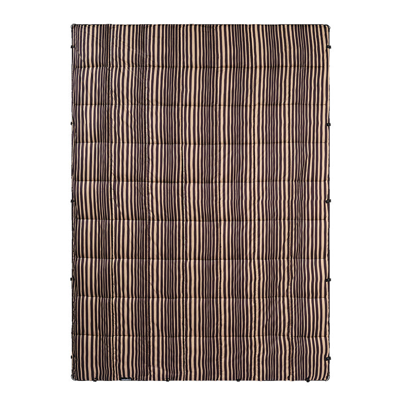 NOMADIX HRTG STRIPE BLACK TAN GRAPHENE PUFFER BLANKET ノマディック