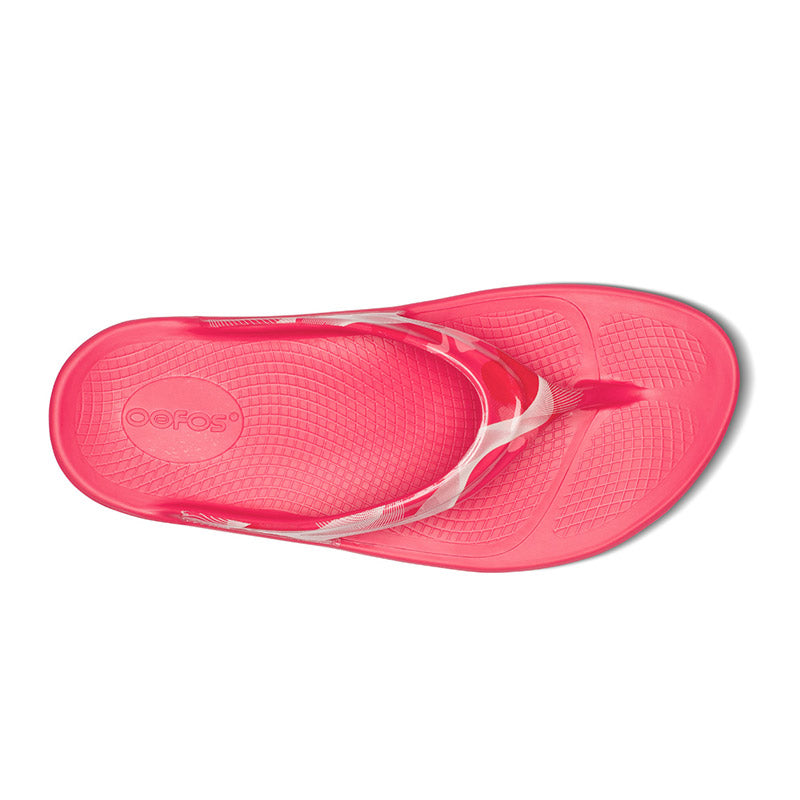 OOFOS WOMEN OOlala Limited - Neon Berry Breeze ウーフォス ウーララ リミテッド ネオンベリーブリーズ リカバリーサンダル