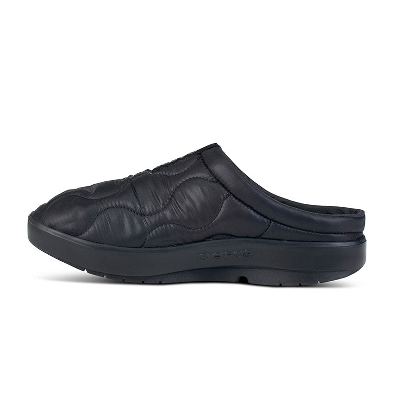 OOFOS MENS OOcOOzie Mule Black/Black ウーフォス メンズ ウークージー ミュール ブラック リカバリーサンダル