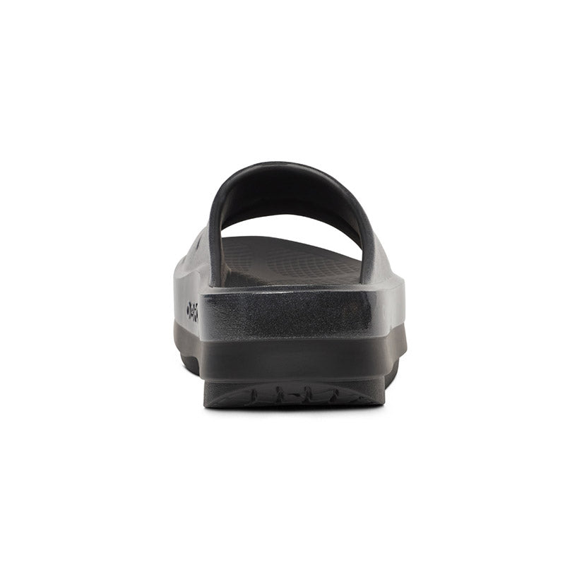 OOFOS OOmega OOahh Luxe - Black Sparkle ウーフォス ウーメガ ウーアー ルクス ブラックスパークル リカバリーサンダル