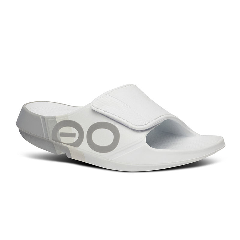 OOFOS MENS OOahh Sport Flex Luxe - Smoke Rally ウーフォス ウーアー スポーツ フレックス ルクス スモークラリー リカバリーサンダル