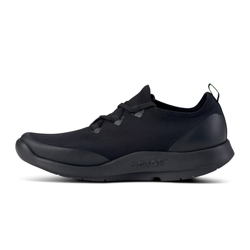 OOFOS MENS OOmg Sport Lace - Black/Black ウーフォス メンズ ウーエムジー スポーツ レース ブラック ブラック リカバリーシューズ