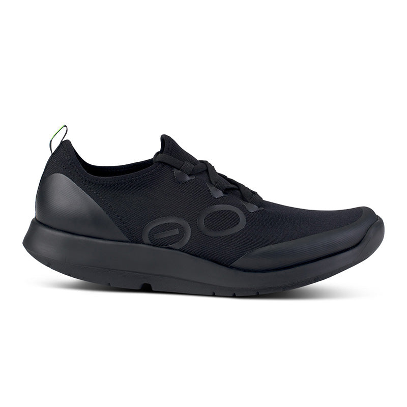 OOFOS MENS OOmg Sport Lace - Black/Black ウーフォス メンズ ウーエムジー スポーツ レース ブラック ブラック リカバリーシューズ