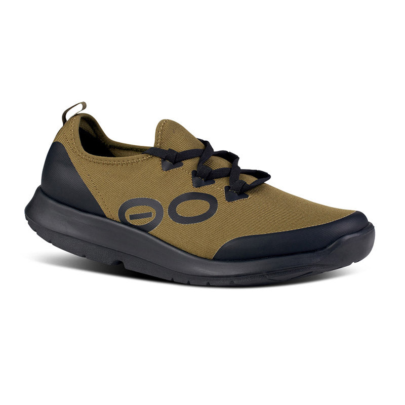 OOFOS MENS OOmg Sport Lace - Black/Tactical Green ウーフォス メンズ ウーエムジー スポーツ レース ブラック タクティカルグリーン リカバリーシューズ