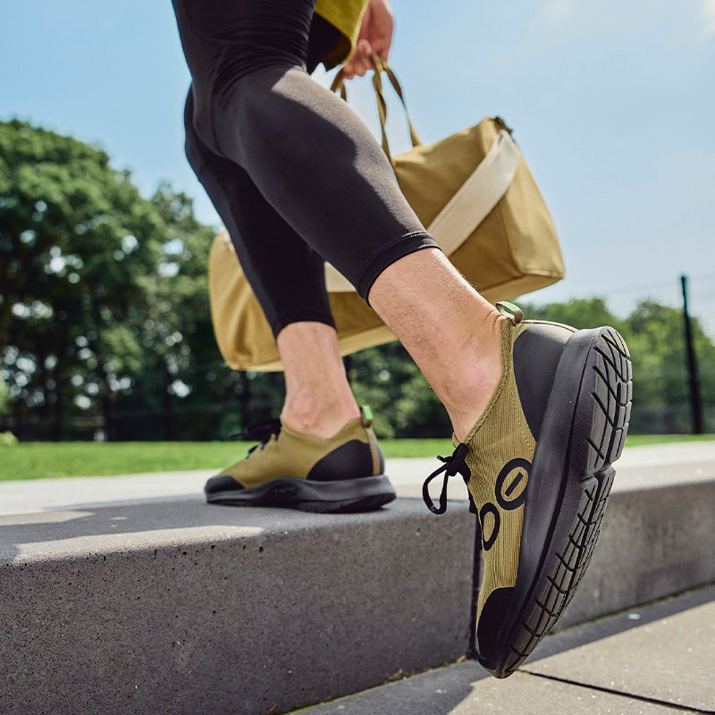 OOFOS MENS OOmg Sport Lace - Black/Tactical Green ウーフォス メンズ ウーエムジー スポーツ レース ブラック タクティカルグリーン リカバリーシューズ