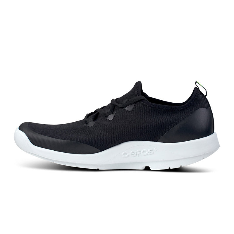 OOFOS MENS OOmg Sport Lace - White/Black ウーフォス メンズ ウーエムジー スポーツ レース ホワイト ブラック リカバリーシューズ