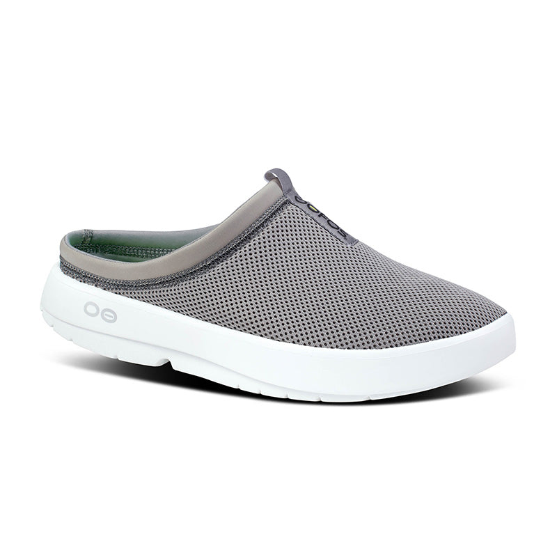 OOFOS MENS OOcoozie Sport Mule -  White/Slate ウーフォス ウークージー スポーツ ミュール ブラック リカバリーサンダル