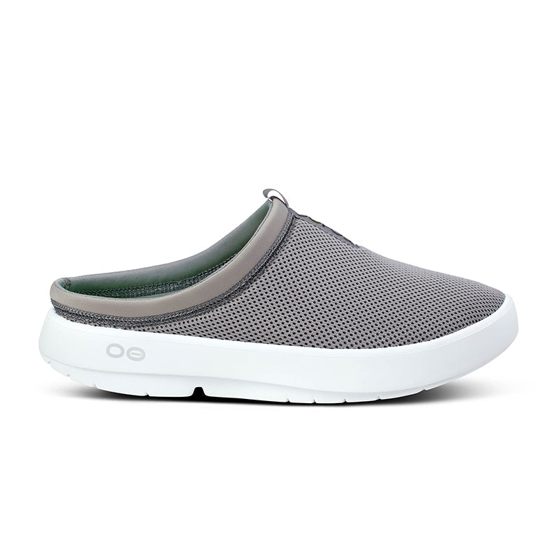 OOFOS MENS OOcoozie Sport Mule -  White/Slate ウーフォス ウークージー スポーツ ミュール ブラック リカバリーサンダル