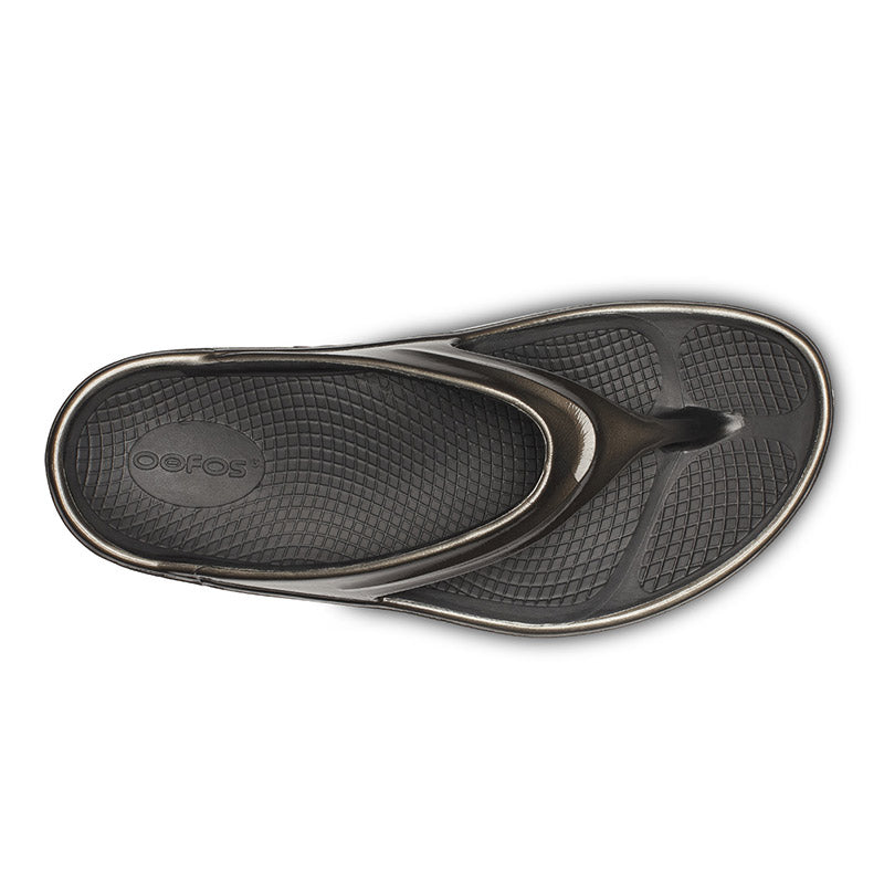 OOFOS OOmega Luxe - Titanium Mirror ウーフォス ウーメガルクス チタニウムミラー リカバリーサンダル