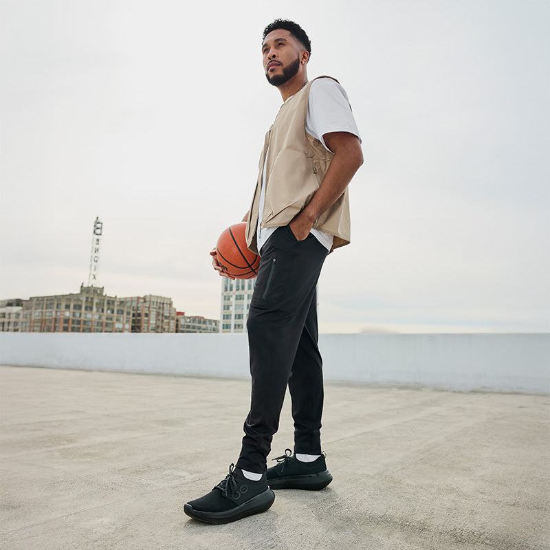 OOFOS MENS OOmy Stride -Black/Black ウーフォス メンズ ウーマイ ストライド ブラック ブラック リカバリーシューズ