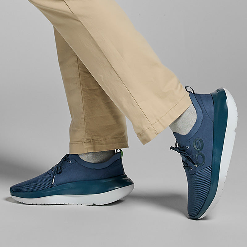 MENS OOmy Stride - White/Moroccan Blue