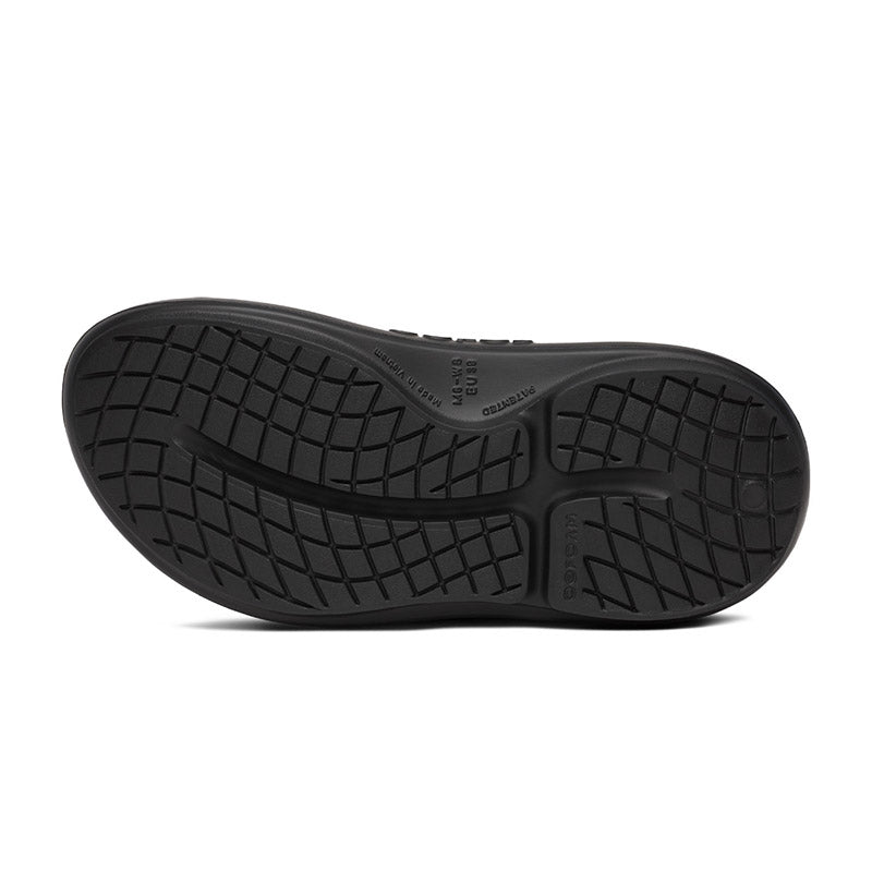 OOFOS OOyea - Black ウーフォス ウーヤー ブラック リカバリーサンダル