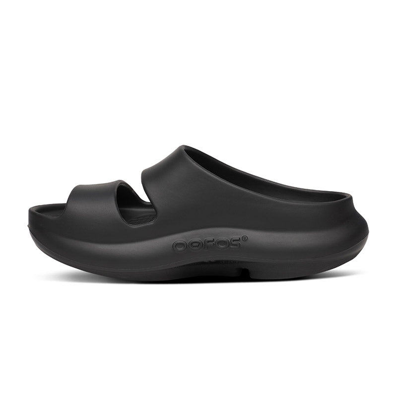 OOFOS OOyea - Black ウーフォス ウーヤー ブラック リカバリーサンダル