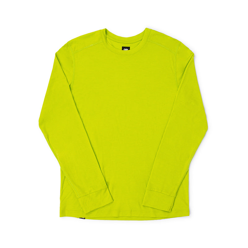 Ciele Athletics M HLSLongsleeve - Lime Green - MENS シエルアスレチックス メンズ エイチエルエスロングスリーブ ライムグリーン