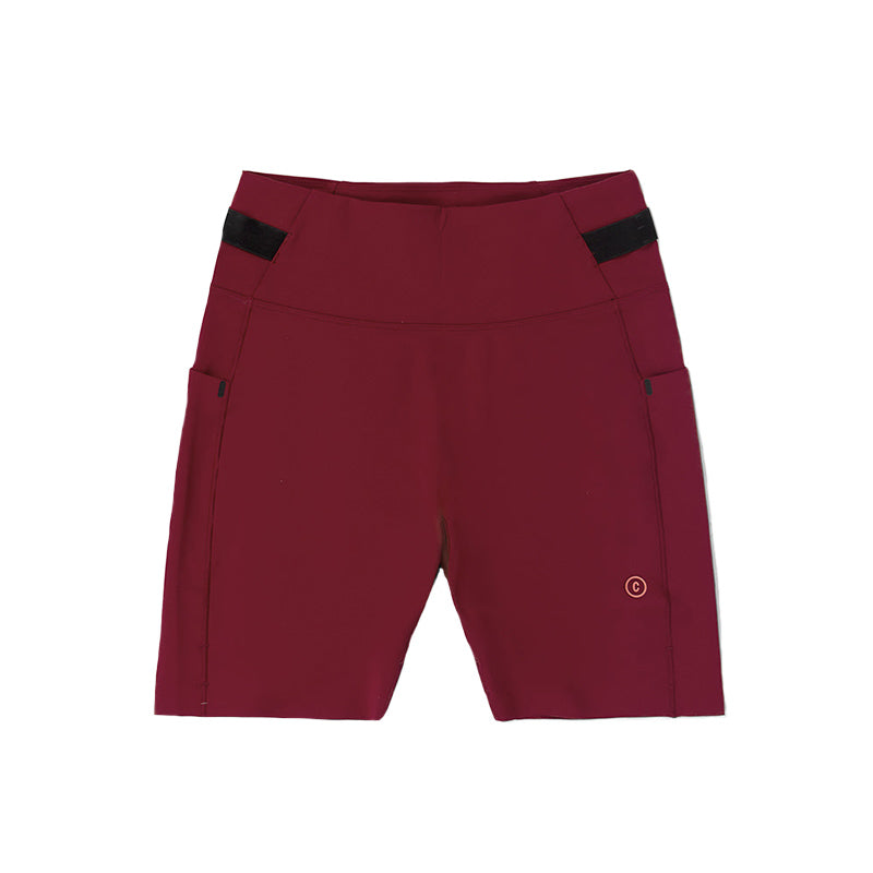 Ciele Athletics W FSTTight Short 7" - Crimson Red - WOMENS   シエルアスレチックス ダブリュー エフエスティタイツ ショート 7 クリムゾンレッド ウィメンズ 