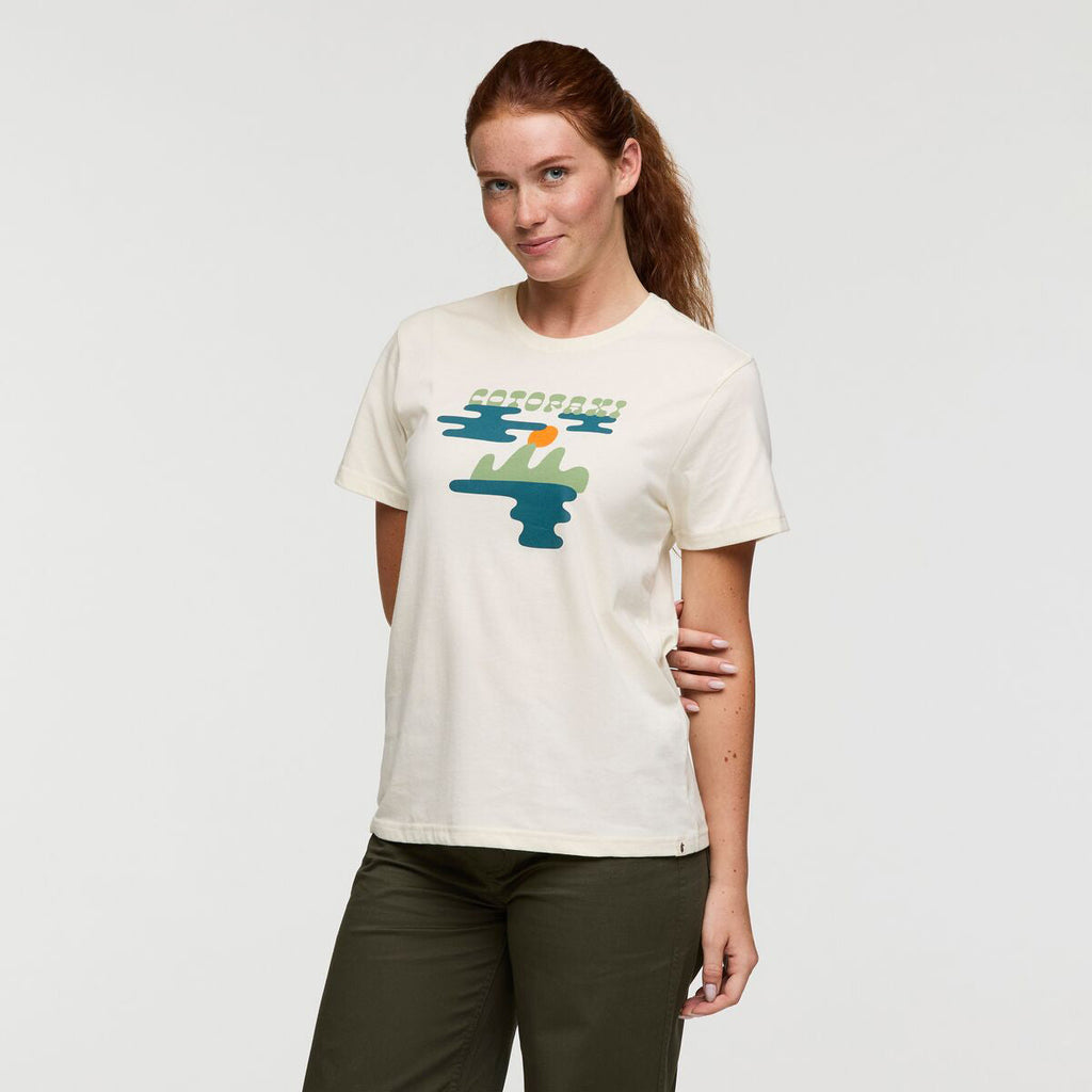 Cotopaxi Sunrise Lake T-Shirt - WOMENS コトパクシ サンライズ レイク Tシャツ ウィメンズ