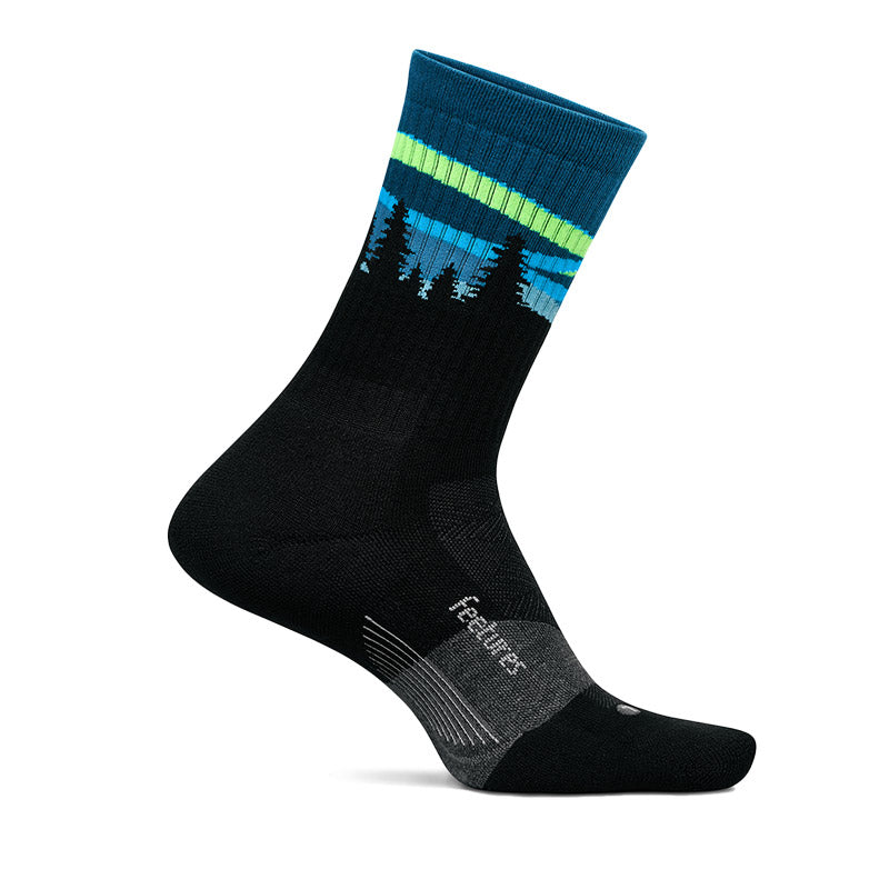 TRAIL MAX CUSHION MINI CREW - Blue Aurora  フィーチャーズ  クルー丈 トレイル ソックス ブルーオーロラ