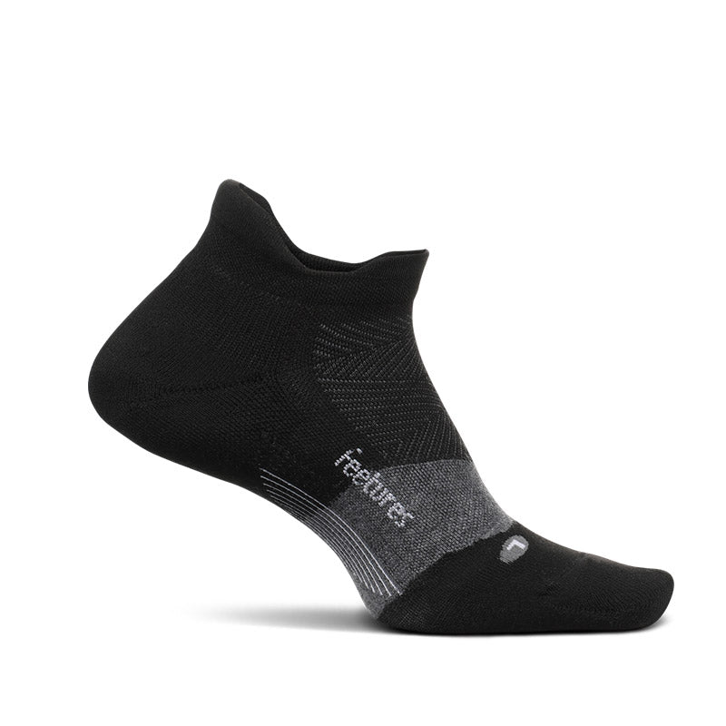 Feetures GOLF MAX CUSHION NO SHOW TAB - Black フィーチャーズ アンクル丈 ゴルフ ソックス ブラック