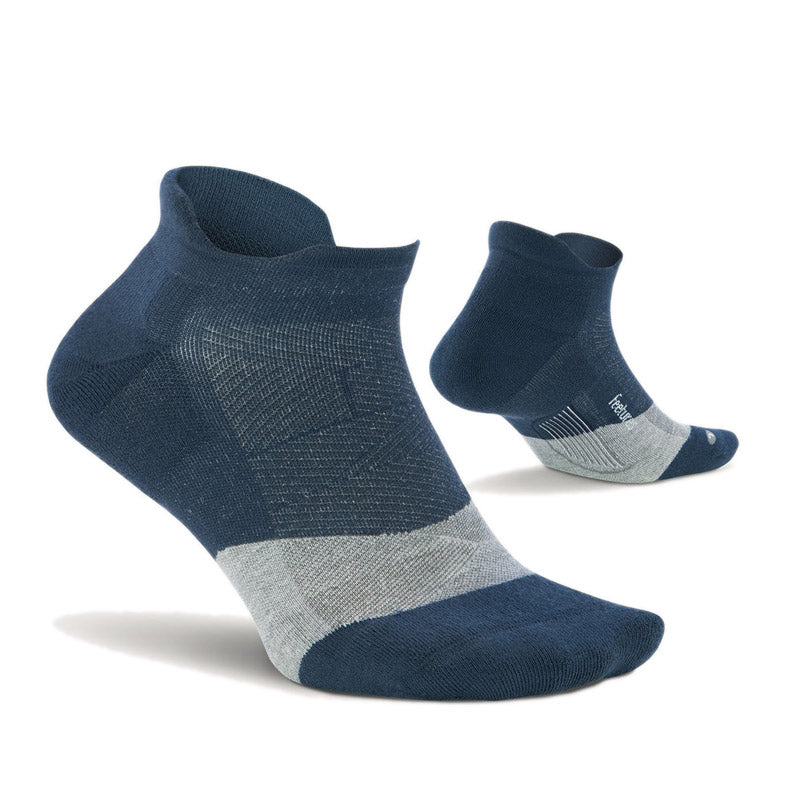 Feetures GOLF MAX CUSHION NO SHOW TAB - Navy フィーチャーズ アンクル丈 ゴルフ ソックス ネイビー