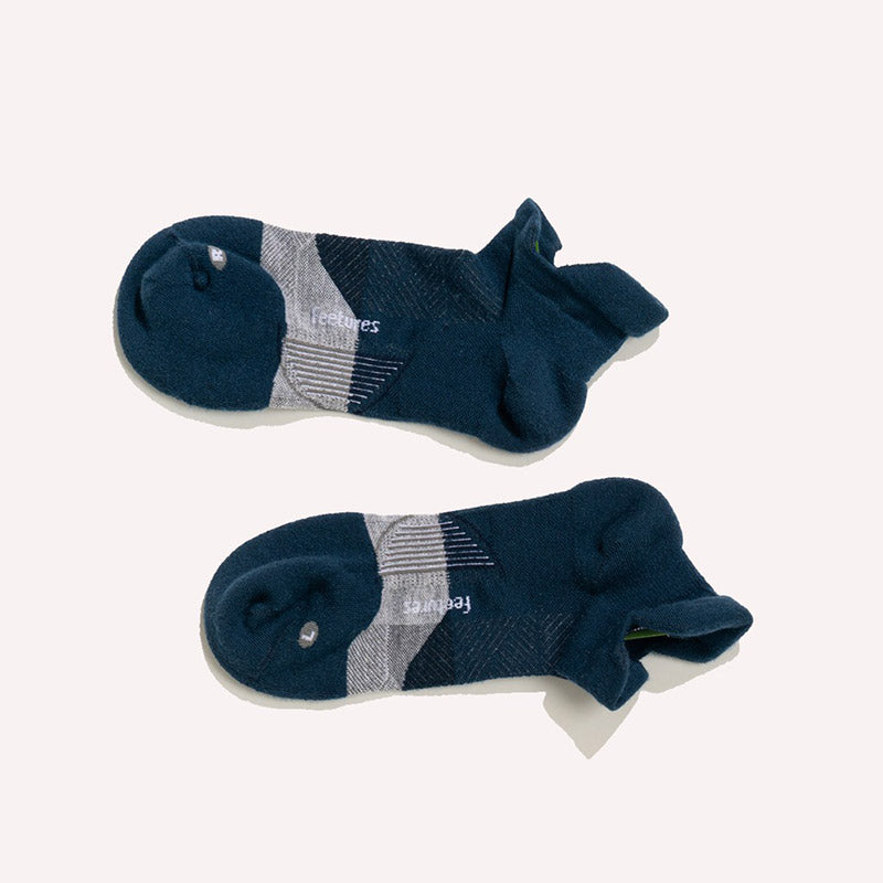 Feetures GOLF MAX CUSHION NO SHOW TAB - Navy フィーチャーズ アンクル丈 ゴルフ ソックス ネイビー