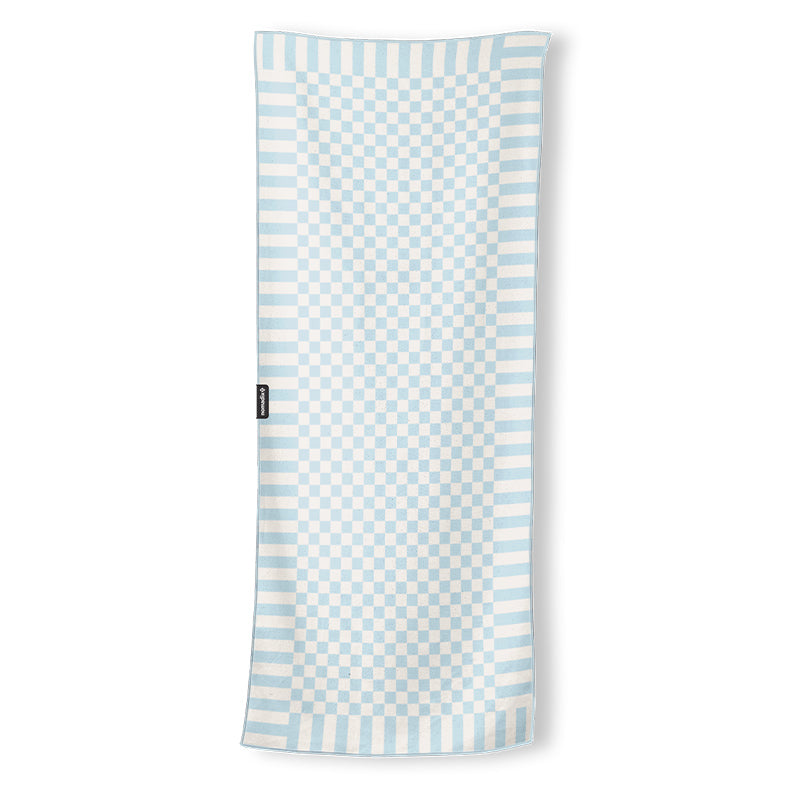 CHECKED OUT PALE BLUE SKY TOWEL