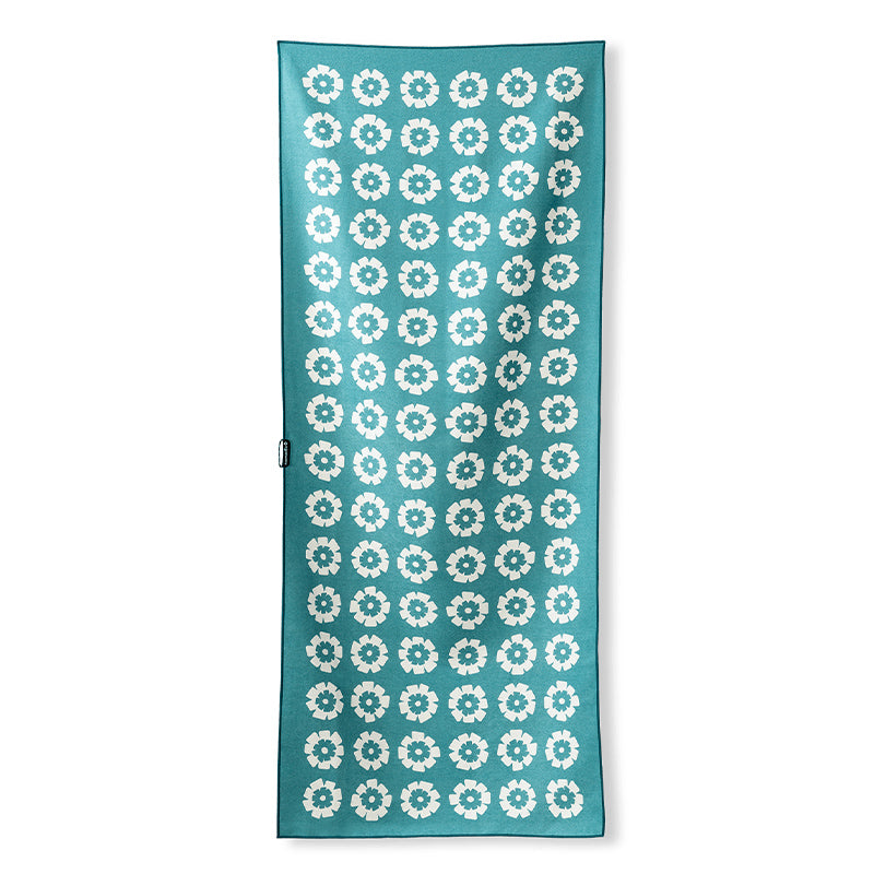 FRESH FLOWERS TEAL OCEAN TOWEL