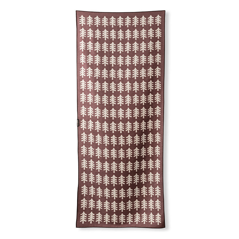 FRESH PINES BURGUNDY BEIGE TOWEL