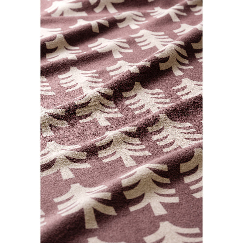 FRESH PINES BURGUNDY BEIGE TOWEL