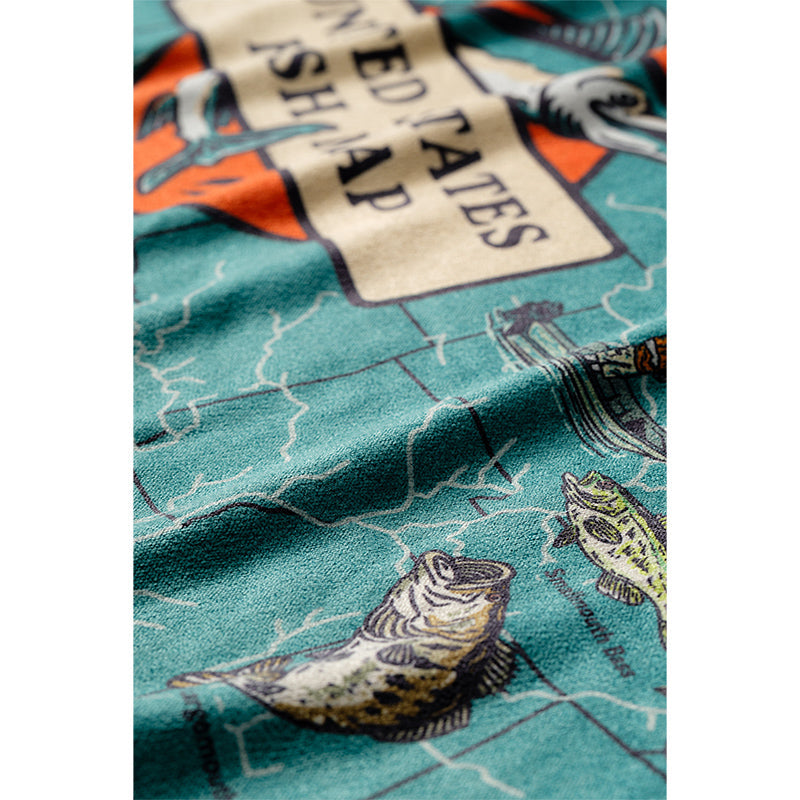 NOMADIX GAME FISH MAP TOWEL ノマディックス タオル