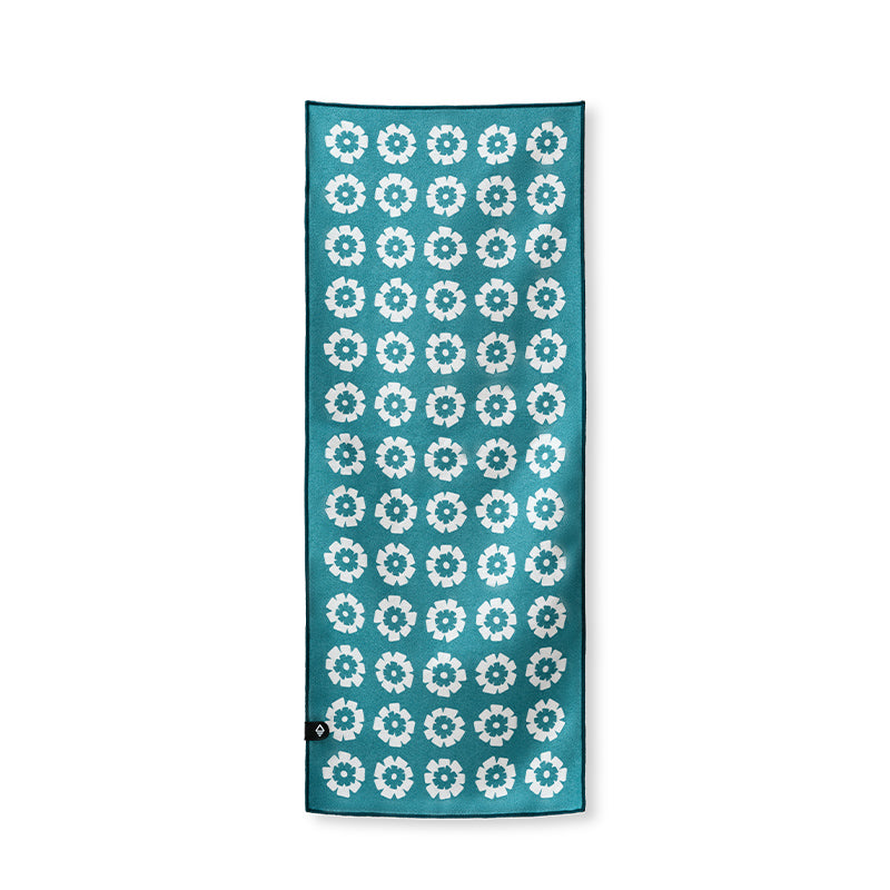 FRESH FLOWERS TEAL OCEAN MINI TOWEL